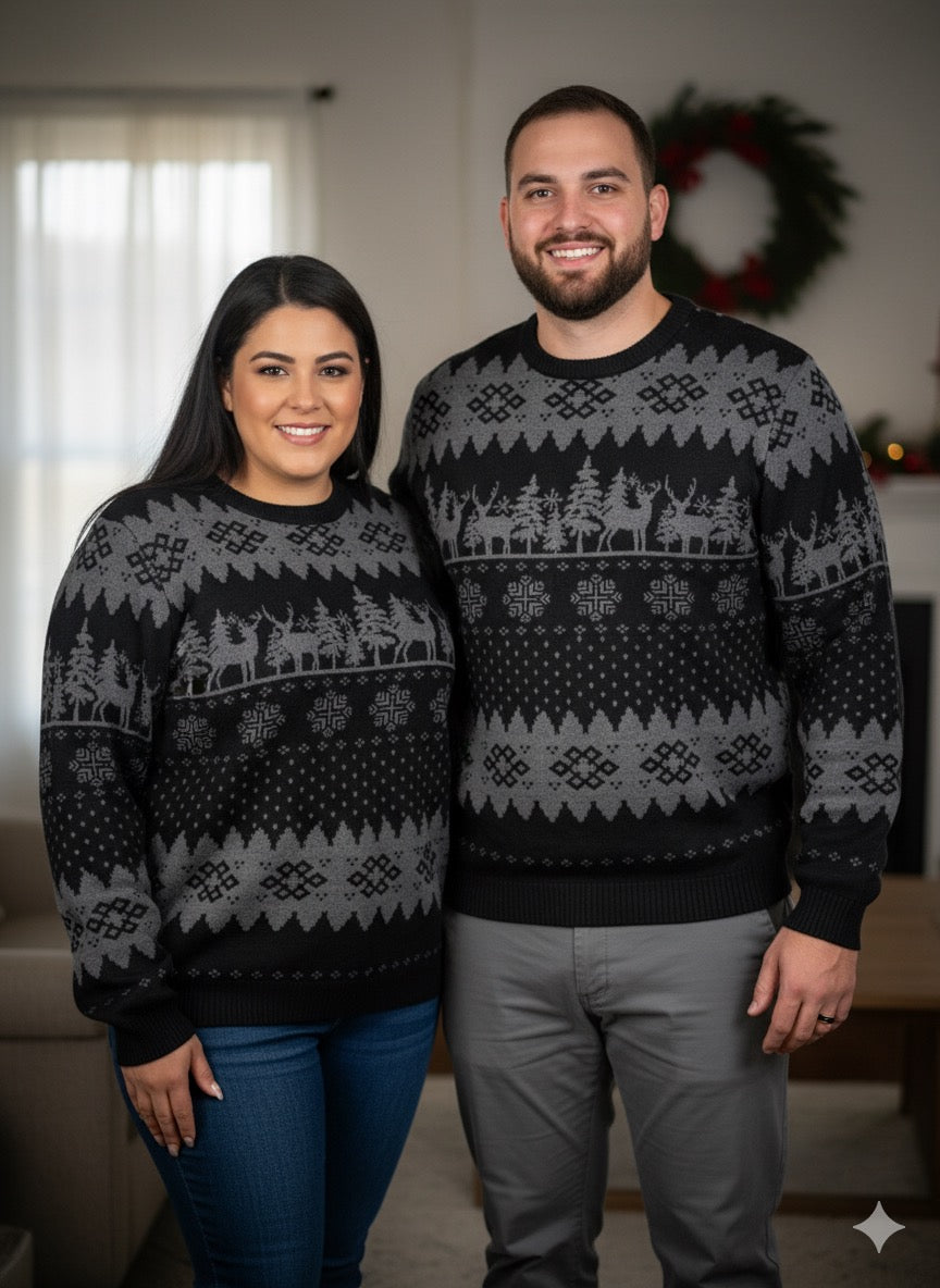 Black Christmas Sweater Unisex