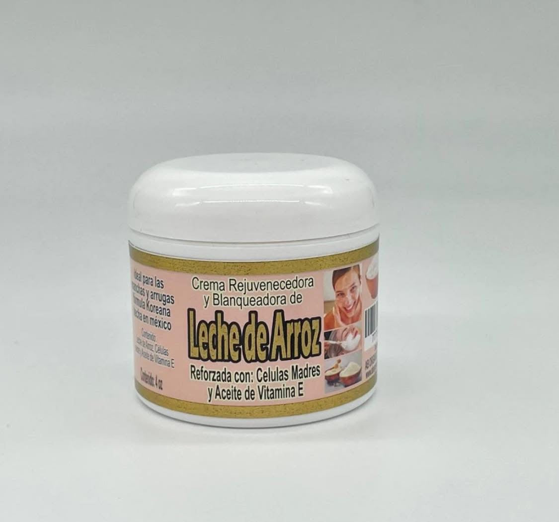 Crema Rejuvenecedora y Blanqueadora de Leche de Arroz