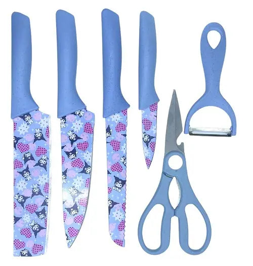 SET 6 PCS CUCHILLO KUROMI
