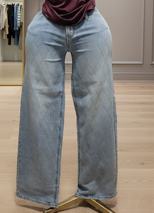 Pantalón Mezclilla con brillo