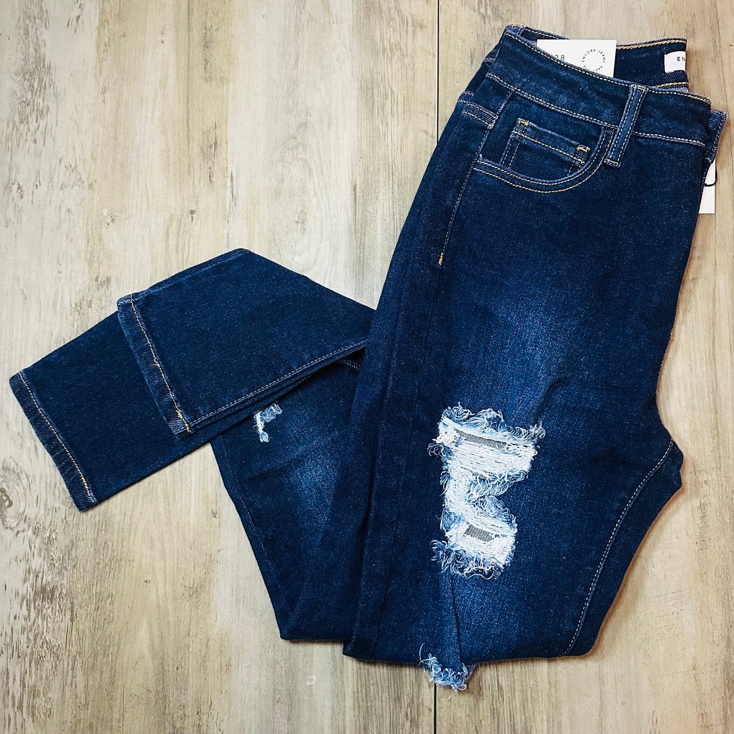 Pantalón Roto de mezclilla