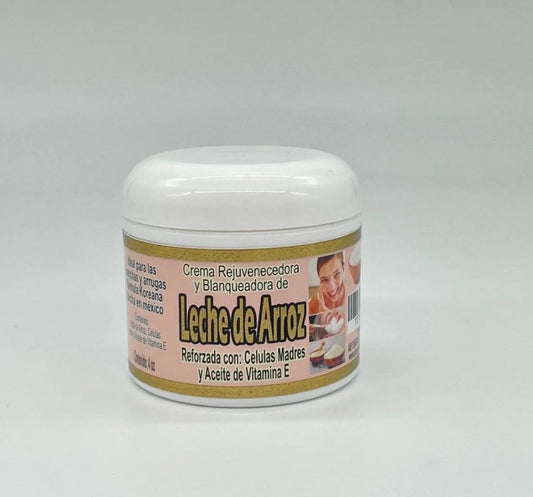 Crema Rejuvenecedora y Blanqueadora de Leche de Arroz