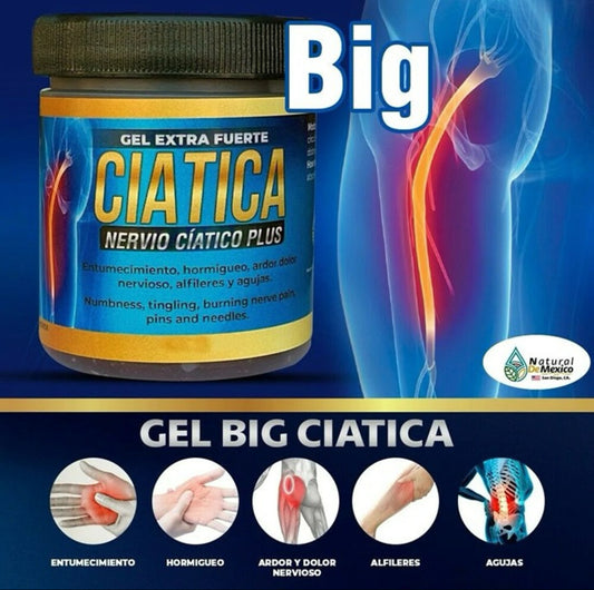 H-6 Gel Extra Fuerte Ciatica Para el Nervio Cíatico Plus 125gr