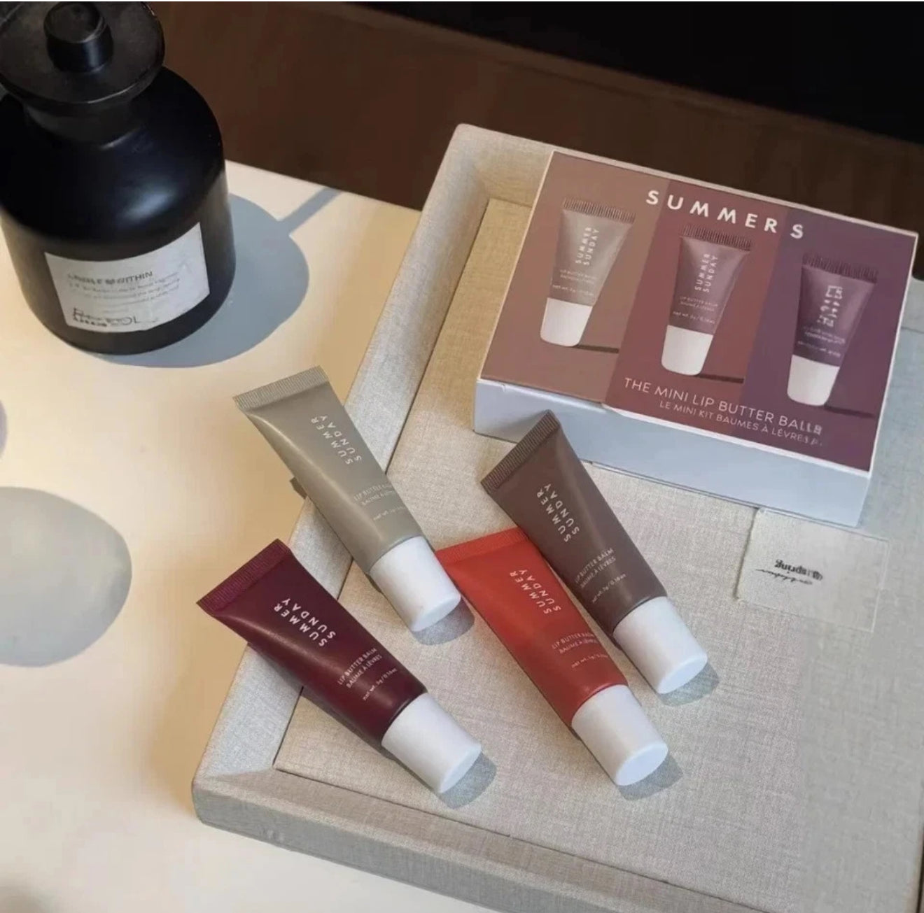 SUMMER FRIDAYS The Mini Neutrals Lip Butter Balm 4pc Set