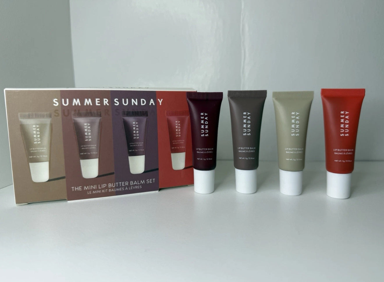 SUMMER FRIDAYS The Mini Neutrals Lip Butter Balm 4pc Set