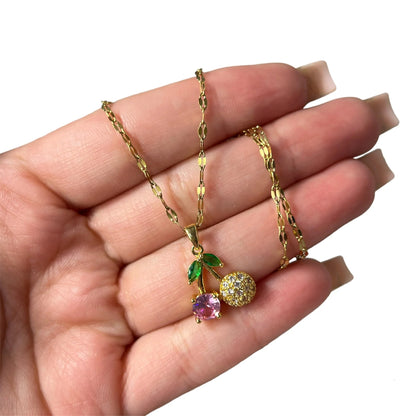 Pink Cherry Pendant