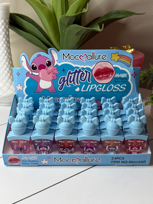 Lip Gloss Blue Case 24 pcs